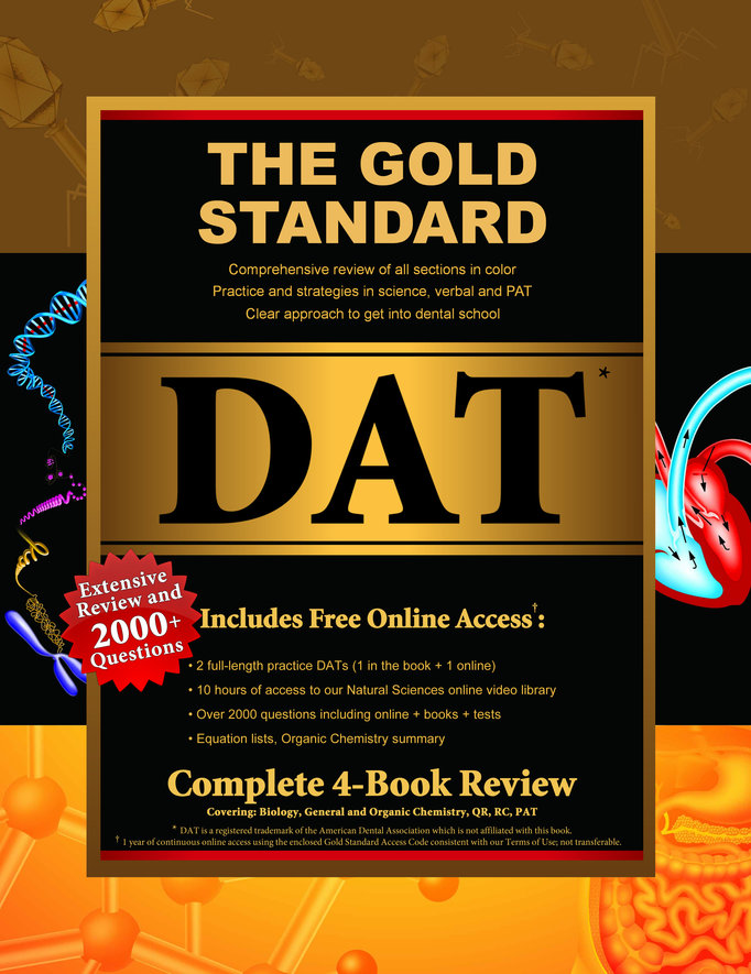 the best dat books 4 book kit from the gold standard dat getting into dental schools